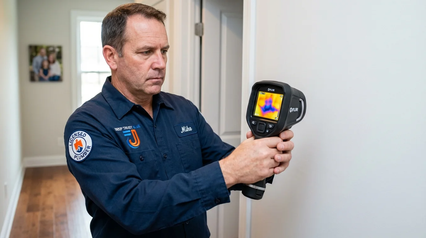 Thermal imaging leak detection by Johns Plumbing LLC in Coldspring